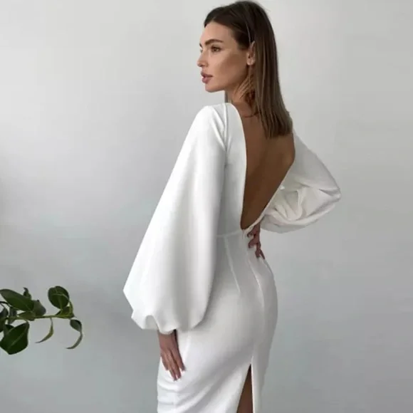 Backless Midi Dress - Picture 2 of 16